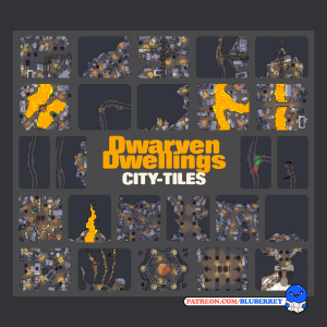 Dwarven Tile Pack (26 modular tiles)