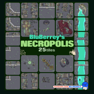Necropolis Tile Pack (25 modular tiles)