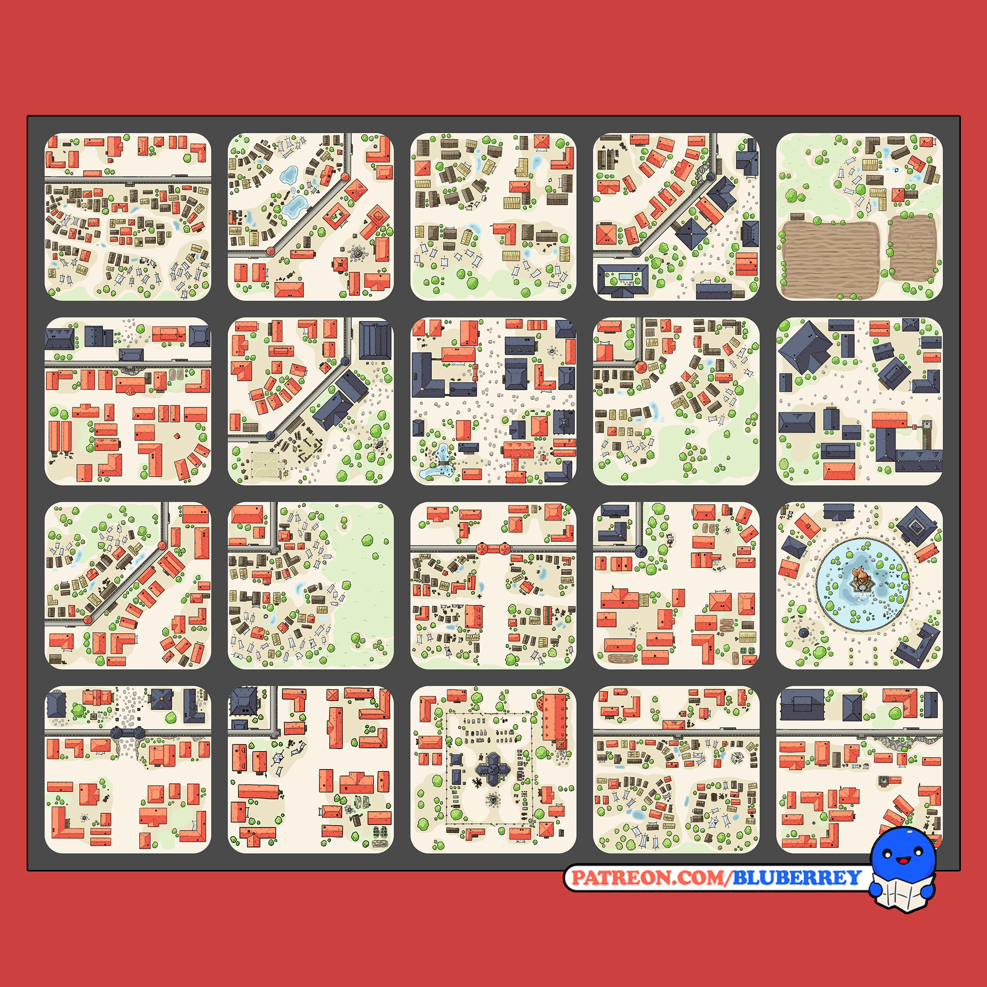 Rugs'n'Ritches Tile Pack (Default style expansion - 20 modular tiles)