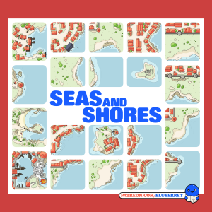 Seas'n'Shores Tile Pack (Default style expansion - 20 modular tiles)